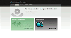 Desktop Screenshot of internetsansfrontieres.org